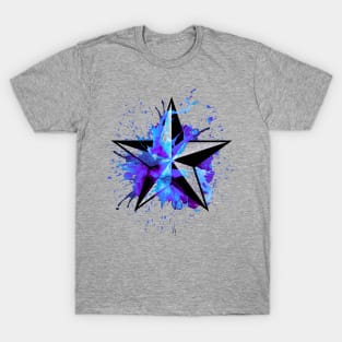Nautical Splash Star - Blue/ Purple T-Shirt